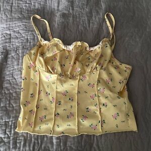 Shein floral crop top